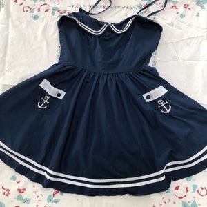 Hell Bunny Blue Sailor Dress